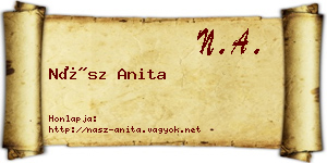 Nász Anita névjegykártya